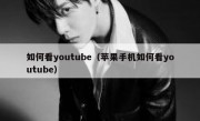 如何看youtube（苹果手机如何看youtube）