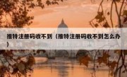 推特注册码收不到（推特注册码收不到怎么办）