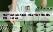 樱花校园激活码怎么用（樱花校园兑换码的服装是什么样的）