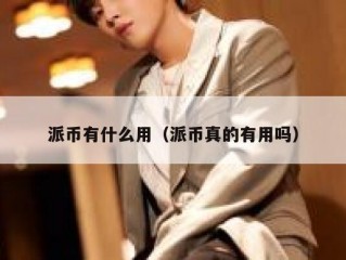 派币有什么用（派币真的有用吗）