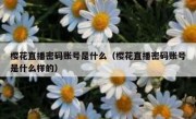 樱花直播密码账号是什么（樱花直播密码账号是什么样的）