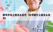 限号开车上路怎么处罚（车号限行上路怎么处罚）