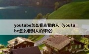 youtube怎么看点赞的人（youtube怎么看别人的评论）