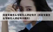 抖音文案怎么写吸引人评论句子（抖音文案怎么写吸引人评论句子图片）