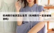 杭州限行拍到怎么处罚（杭州限行一定会被拍到吗）