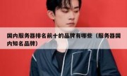 国内服务器排名前十的品牌有哪些（服务器国内知名品牌）