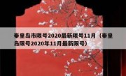 秦皇岛市限号2020最新限号11月（秦皇岛限号2020年11月最新限号）