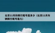 北京11月份限行尾号是多少（北京11月车辆限行尾号是几）