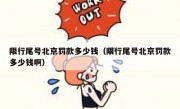 限行尾号北京罚款多少钱（限行尾号北京罚款多少钱啊）