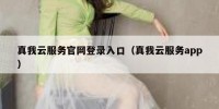 真我云服务官网登录入口（真我云服务app）