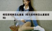 樱花密码锁怎么重置（樱花密码锁怎么重置密码）