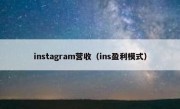 instagram营收（ins盈利模式）