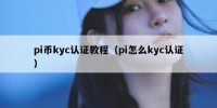 pi币kyc认证教程（pi怎么kyc认证）