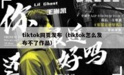 tiktok网页发布（tiktok怎么发布不了作品）