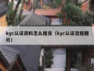 kyc认证资料怎么提交（kyc认证流程图片）