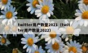 twitter用户数量2021（twitter用户数量2022）