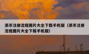 派币注册流程图片大全下载手机版（派币注册流程图片大全下载手机版）