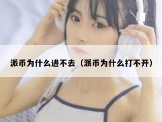 派币为什么进不去（派币为什么打不开）