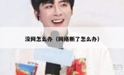 没网怎么办（网络断了怎么办）