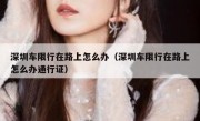 深圳车限行在路上怎么办（深圳车限行在路上怎么办通行证）