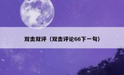 双击双评（双击评论66下一句）