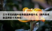 三个常见的国内服务器品牌是什么（国内服务器品牌前十大排名）