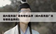 国内服务器厂商有哪些品牌（国内服务器厂商有哪些品牌的）