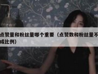 点赞量和粉丝量哪个重要（点赞数和粉丝量不成比例）