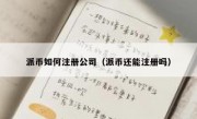 派币如何注册公司（派币还能注册吗）