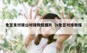 免签支付接口对接教程图片（v免签对接教程）