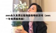 aws永久免费云服务器有哪些游戏（aws一年免费服务器）