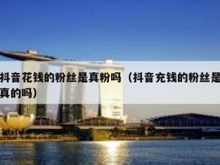 抖音花钱的粉丝是真粉吗（抖音充钱的粉丝是真的吗）