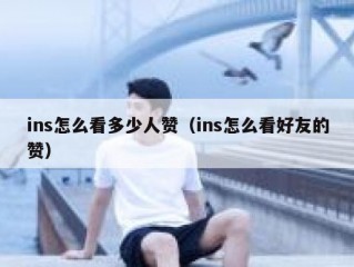 ins怎么看多少人赞（ins怎么看好友的赞）