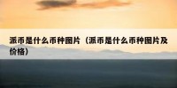 派币是什么币种图片（派币是什么币种图片及价格）