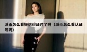 派币怎么看短信验证过了吗（派币怎么看认证号码）