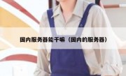国内服务器能干嘛（国内的服务器）