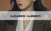 ins怎么涨粉快（ins涨粉技巧）