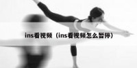 ins看视频（ins看视频怎么暂停）