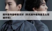 国外服务器哪里买好（购买国外服务器怎么搭建环境）