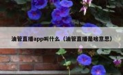 油管直播app叫什么（油管直播是啥意思）