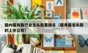 国内服务器行业龙头股票排名（服务器龙头股的上市公司）