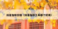 抖音加粉价格（抖音加粉工具哪个好用）