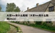 大家ios用什么爬梯（大家ios用什么爬梯2022）