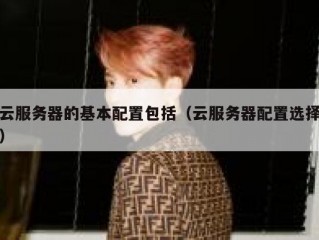 云服务器的基本配置包括（云服务器配置选择）