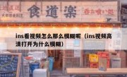 ins看视频怎么那么模糊呢（ins视频高清打开为什么模糊）