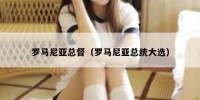 罗马尼亚总督（罗马尼亚总统大选）