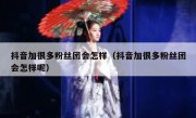 抖音加很多粉丝团会怎样（抖音加很多粉丝团会怎样呢）