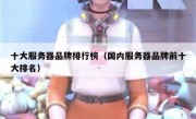 十大服务器品牌排行榜（国内服务器品牌前十大排名）