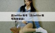 卖twitter账号（卖twitter账号的淘宝店）
