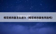 樱花修改器怎么进入（樱花修改器有风险吗）
